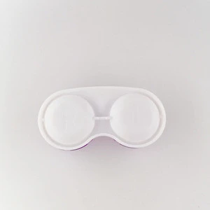 wholesale plastic clear custom cute eye contact lenses case