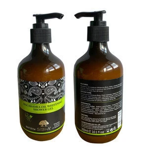 Wholesale price Macadamia oil shower gel whitening body wash repairs and soft care skin shower gel