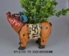 Wholesale resin animal flower pot rooster planter pig hanger Garden decoration