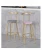 Import Wholesale Rose Gold Bar Chair Metal Furniture Stools Bar Stools modern design  High  Bar Chairs from China
