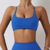 wholesale  crossover strap push up bra nude skin friendly quick drying breathable women workout sports yoga bra