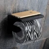 Wholesale Stainless Steel Wall Mount Tissue Box  Bathroom Accessories Toilet Paper Holder with Phone Storage Shelf