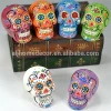 Wholesale the day of the dead  sugarskull head ceramic salt and pepper shakers holiday decoration Halloween decoration
