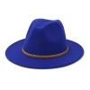 Wholesale Unisex Vintage Wide Brim Artificial Woolen Felt Fedora Hats