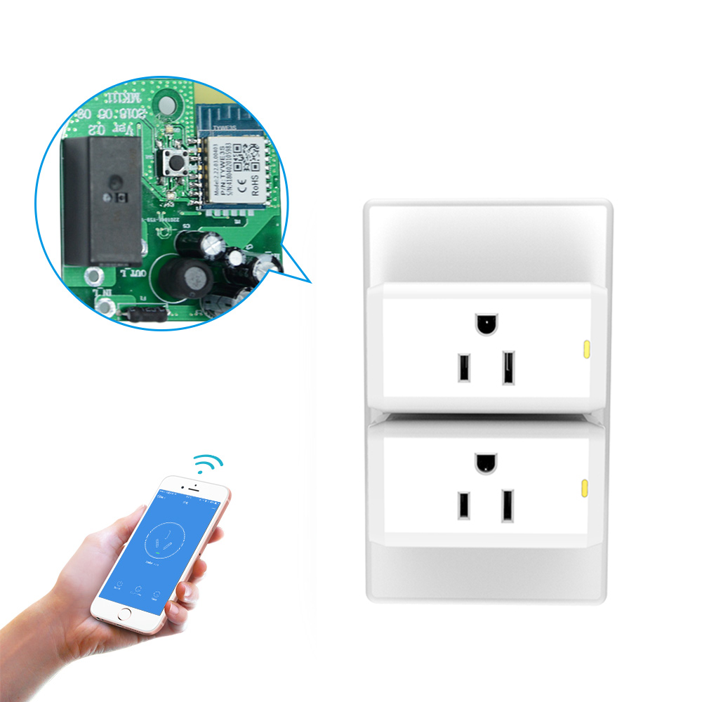 Wi-Fi smart house plug and socket with light support both Apple HomeKit/Amazon Alexa for iOS