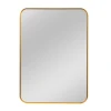 Wide Purpose Dressing Mirror Rounded Corners Aluminum Alloy Frame