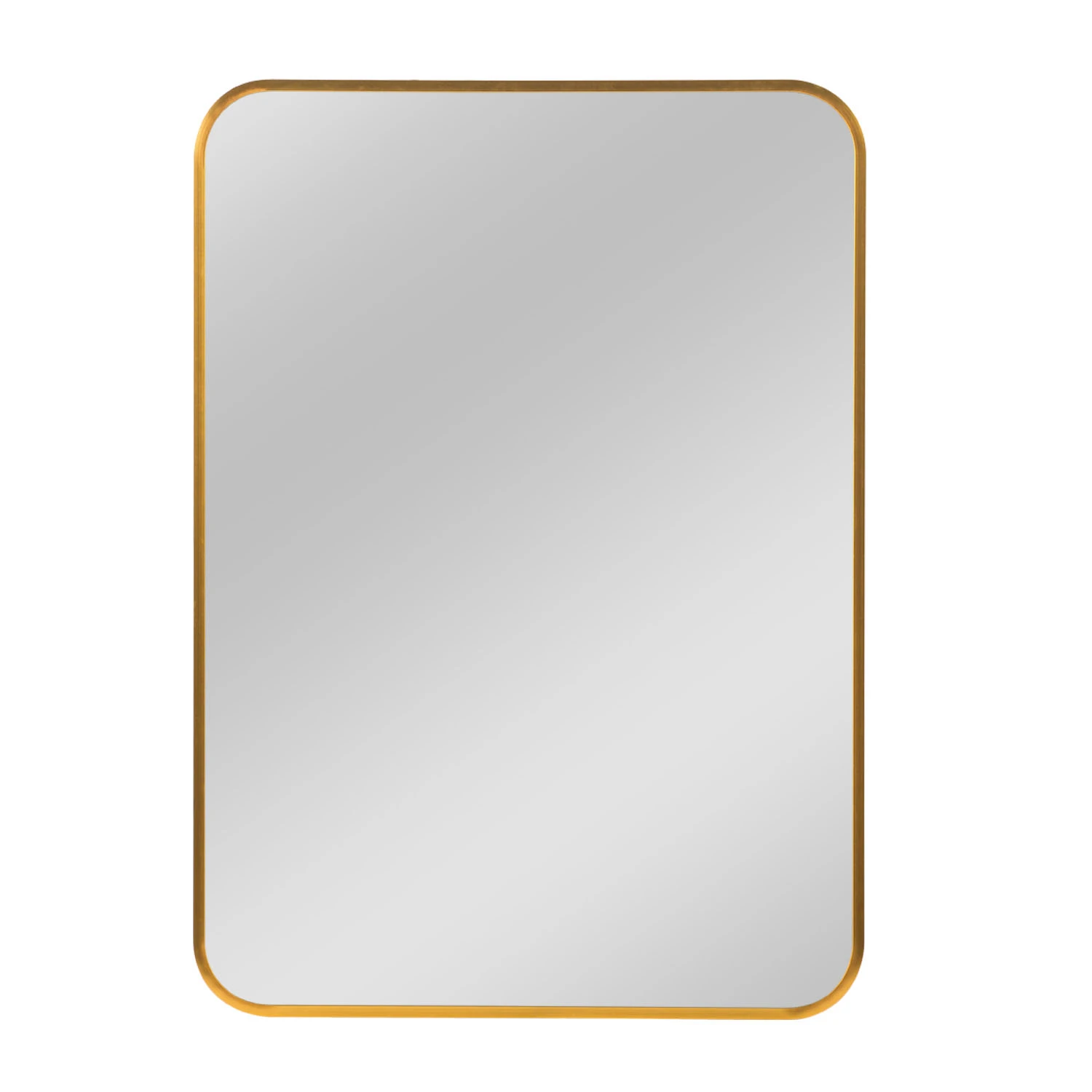 Wide Purpose Dressing Mirror Rounded Corners Aluminum Alloy Frame
