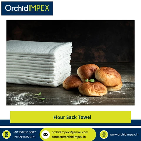 Widely Supplied Square Shape Dobby Bordered / Digital Print Technic Made Custom Size Flour Sack Towel at Affordable Price