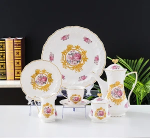 Widely used superior quality tea cups and saucer sets ceramic gift mugs glass set tea of 6