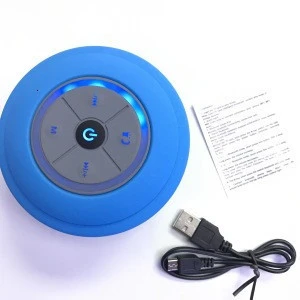 Wireless Subwoofer Waterproof Shower Blue tooth Speaker LED Music Speaker Hands-free with Mic for computer