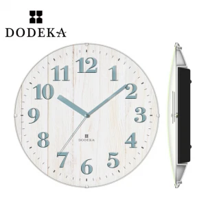 with date digital-wall-clock plastic digital wall round clock