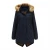 Import Women cotton-padded jacket and fleece mid-length detachable hood fur collar winter warm and fleece coat from China