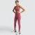 Import Women Seamless Bodybuilding Workout Gym Fitness Leggings and Tops Wholesale New Ribbed Sport Cloths Seamless Yoga Set from China