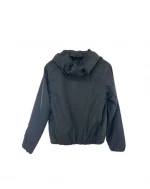 women's fashion black fabric functional windproof 2in collar jackets for outdoor