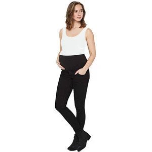 Women&#39;s Maternity Pants Black Skinny Denim Jeans