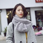 womens collar faux fur infinity scarf women custom artificial mink fox faux fur scarf
