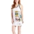 Import Wonder Woman Women&#39;s Casual and Fun Vintage Comic Print White Sporty Racerback Dress from USA