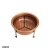 Import Wood Burning Copper Bowl Fire Pit With Heavy Duty Iron Stand from India
