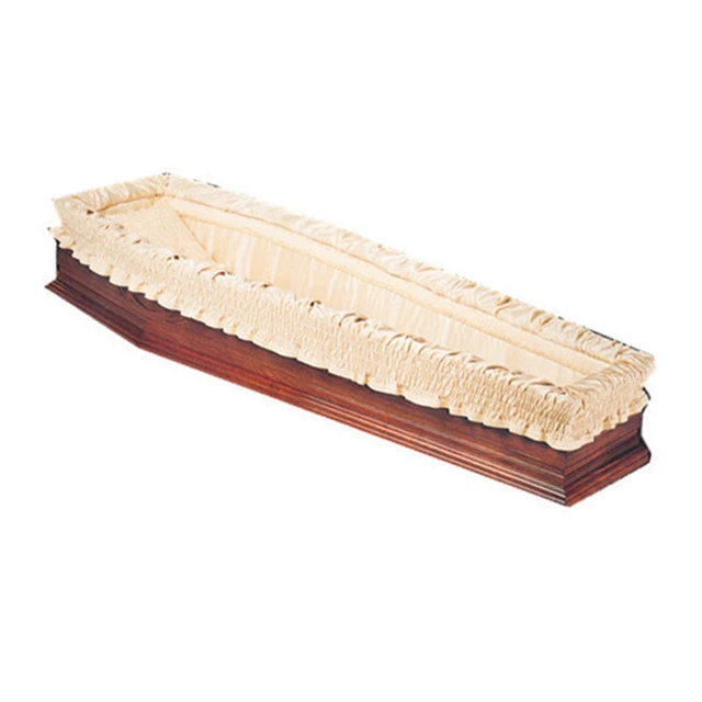 Wooden coffin funeral supplies cheap custom casket