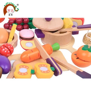 Wooden kids kitchen set toy/toy kitchen sets/Fruits and vegetables wooden kitchen set toy