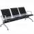 Import YA25 modern pu hospital airport hair salon 3-seaters public waiting chair with leather upholstery from China