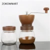 ZOKOMNART Multi-Function Manual Coffee Grinder With Glass Can Household Portable Coffee Bean Grinder
