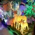 Import Zoo theme park outdoor decor 5years warranty fiberglass resin led reindeer animals statues lights from China