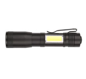 Zoomable Mini Flashlight XPE +COB LED Torch Penlight AA/14500 4 Modes Hot