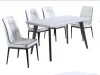 ZUOYOU Dining room furniture Table Set wooden Dining Table with 4 pieces of Chairs 029EY4