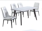 ZUOYOU Dining room furniture Table Set wooden Dining Table with 4 pieces of Chairs 029EY4