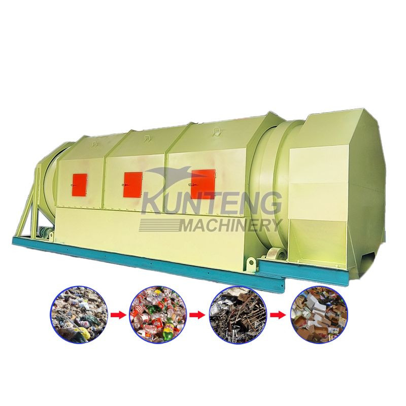 Buy Household Waste Construction Solid Waste Rotary Drum Screening ...