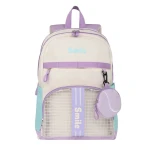 Macaron Color Student Backpack with Detachable Coin Purse