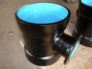 Ductile Iron Pipe Fittings All Socket Tee With Flange With Flange Branch For Di Pipe