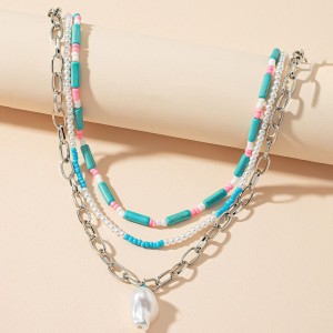 Fashion Women Necklace Multi Layer Pendant Beads Wholesale ODM Oem
