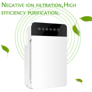 Air Purifier Large scale Negative Ionizer LED Quiet Activated Carbon Air Filter for Home Office Remove Formaldehyde Smoke