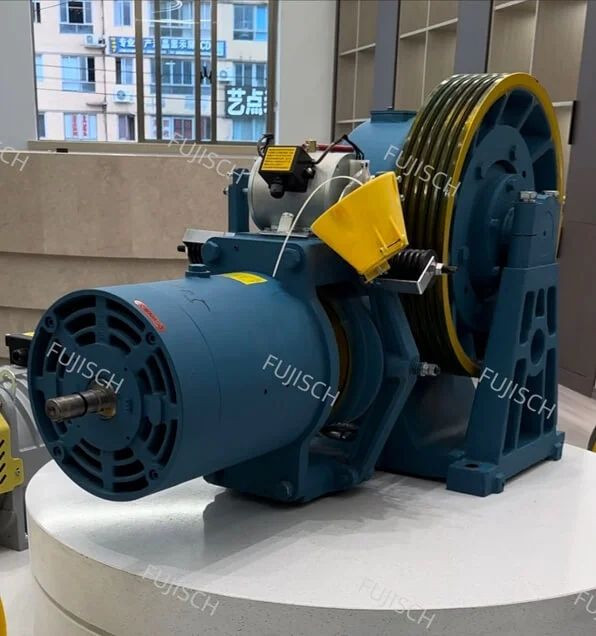 Buy Elevator Synchronous Geared Traction Machine from Wenzhou Fuji ...