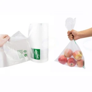 Flat Bag On Roll Produce Bag For Vegetable Fruit Storage Packaging
