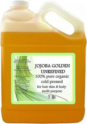 Jojoba Oil Golden Organic 100 percent Pure 7 lbs/gallon