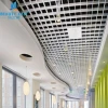 Indoor Metal Grid Ceilings Aluminum Open Grille Ceiling for Supermarkets