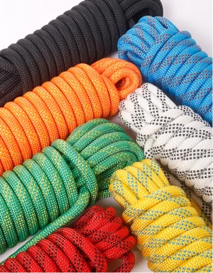Colored mountaineering rope