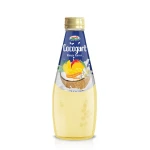 290ml Cocogurt Fruit Flavor Soft Drink with Nata De Coco Halal Kosher Certified Packaged Glass Wholesale Prices