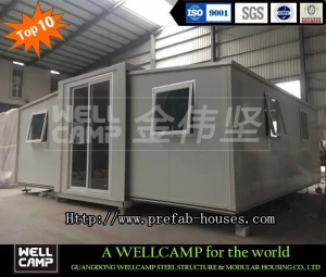 Expandable container house Fast Fixing Prefab Expandable Butterfly Container House for Apartment