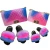 Import Matte Jelly Bag With Fox Fur Slippers Purse Bag Match Fur Slides Sandals Set from China