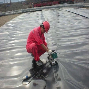 0.5mm thickness geomembrane pond line / popular selling fish farm pond liner hdpe geomembrane