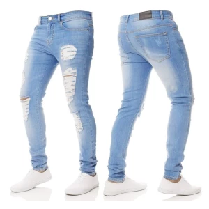 New Wholesale Cheap Price Cotton Trousers 2022 High Quality Breathable Custom Made jeans