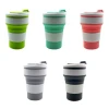 factory hot sale food grade foldable drinking wine coffee mug silicone cup