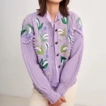 Trendy High Quality Women's Long Sleeve Single Knit Cardigan Sweater Slim Fit Casual Commuter Design Daily