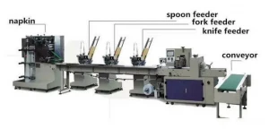 Biodegradable Spoon Fork Knife Tableware Set Packaging Machine