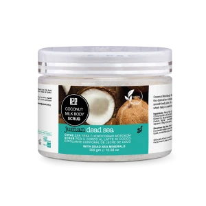 New design selling Dead Sea Minerals Coconut Milk Body Whitening Scrub