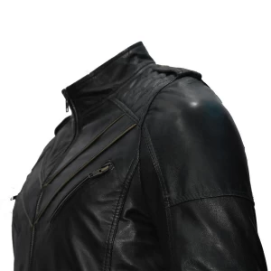 V Neck Designing Leather Jackets